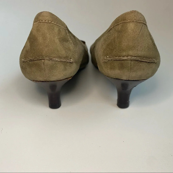 Coach Green Suede Loafer Low Heel - Picture 7 of 16